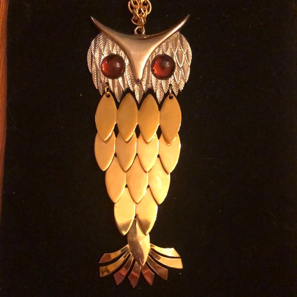 Vintage owl necklace
